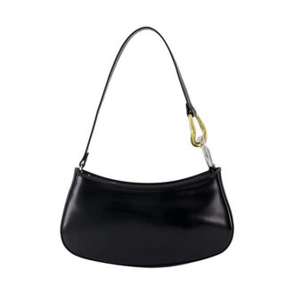 Staud Staud, Tassen, Dames, Zwart, ONE Size, Leer, Stijlvolle ritssluiting schoudertas voor dagelijks gebruik