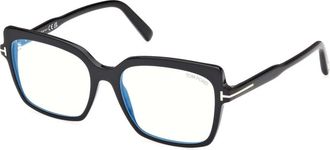 Tom Ford Blue-Light Block Brillen - Dames - Brillen - Zwart - 54 MM - Accessoires