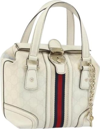 Gucci Pre-owned Handbags, female, White, Size: ONE SIZE Pre-owned Vintage Handbag