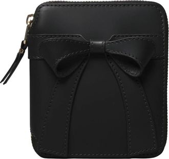 Comme Des Gar&ccedil;ons Big Bow Rits Portemonnee - unisex - Portefeuilles - Zwart - ONE Size - Leer - Accessoires