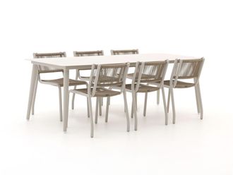 Manifesto Furniture Manifesto Misurina/Sora 220cm dining tuinset 7-delig