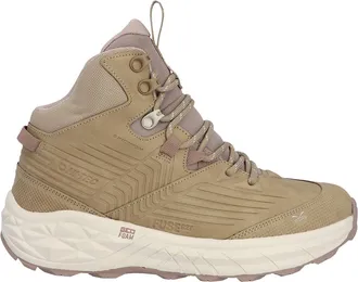 Hi-Tec Fuse Trek Mid Polyester Wandelschoenen Voor Dames In Taupe/Witkap Grijs/Warm Taupe