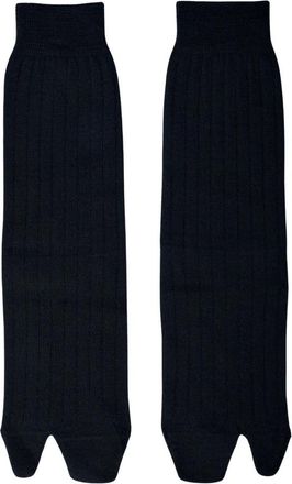 Maison Margiela Bootleg Sokken - Dames - Handschoenen - Zwart - L - Wol - Accessoires
