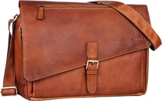 STILORD Merlin Vintage Leather Shoulder Bag Women Men Classical Briefcase for Work Office University Messenger Bag for 15.6 inches Laptop Genuine Leather, Col