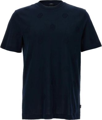 HUGO BOSS C-Thompson 109 T-Shirt - Heren - T-shirts - Blauw - M - Katoen - Tops