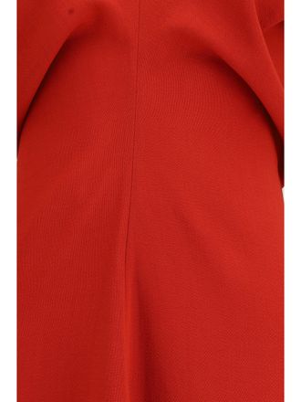 Toteme Womens Dress Slouch Waist Wool Poppy