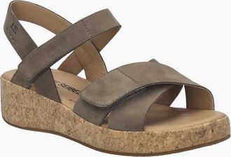 Josef Seibel Womens Evita 03 Womens Wedge Sandals - Grey - Size: 6.5