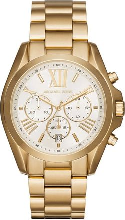Michael Kors Womens Bradshaw MK6266 Gold Stainless Steel Chronograph Watch 43mm - One Size