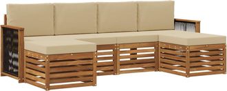vidaXL Conjunto De Sof&aacute;s De Exterior 5 Uds. Vidaxl