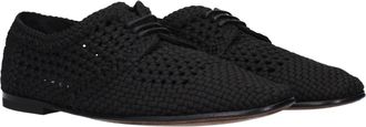Dolce & Gabbana Mens Black Fabric Oxfords And Derbies Shoe
