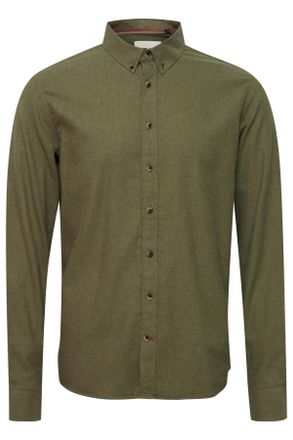 Blend Langarmhemd BLEND BHBurley shirt, Herren, Gr. XXL, N-Gr, gr&uuml;n (winter moss), Web, Obermaterial: 100% Baumwolle, unifarben, slim fit, Hemden Langarmhem