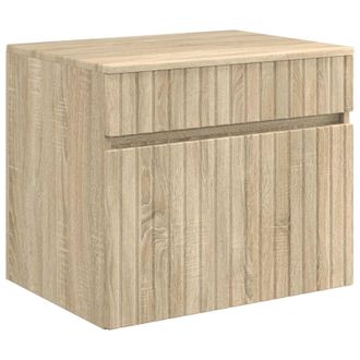 vidaXL Mueble De Ba&ntilde;o Montado En La Pared Roble Sonoma Vidaxl