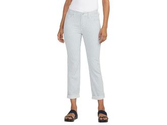 Jag Jeans Carter Girlfriend Womens Jeans Railroad Stripe : 16 (33 Waist), Cotton/Denim/Polyester