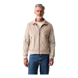 Joop Clunie Blouson - Heren - Zomerjassen - Beige - XL - Su&egrave;de - Jassen