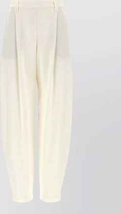 Brunello Cucinelli twill trousers pleated front belt loops