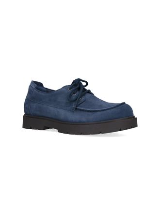 Birkenstock Unisex Flat Shoes Blue Leather