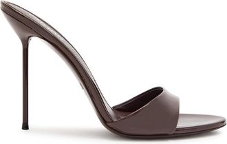 PARIS TEXAS Lidia 105 Patent Leather Mules - Brown - 39 (IT39/ UK6)