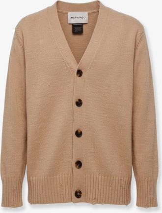 Amaranto Cardigan in misto lana e cashmere - AMARANTO - gender_Man