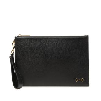 Gucci Black Leather Clutch Bag (Pre-Owned)