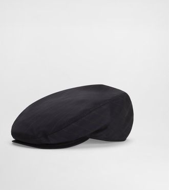 Dolce & Gabbana Virgin Wool Pinstripe Flat Cap - Man Hats And Gloves Multi-colored 57