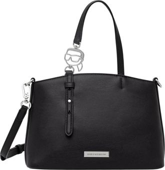 Karl Lagerfeld Ikon Tote - Dames - Shoppers - Zwart - ONE Size - Leer - Tassen