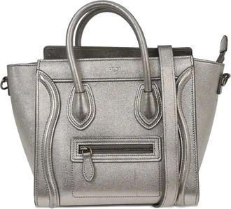 Celine 2018 nano Luggage tote bag - Zilver