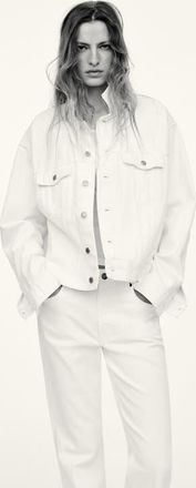 H&M Flared High Jeans in White at Nordstrom, Size 22