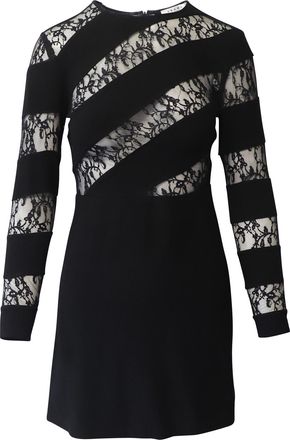 Sandro Sandro Paris kanten jurk met uitsnijdingen in zwart polyester