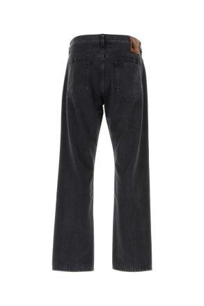 Valentino Garavani Mens Slate Denim Jeans Nero Cotton