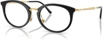 Ray-Ban 51mm Oval optical glasses in Black at Nordstrom