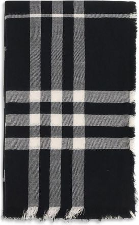 Burberry Zwarte Wol Sjaal