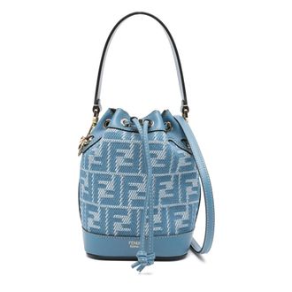 Fendi Bucket Bags, female, Blue, ONE SIZE, Mon Tresor Fabric Blue