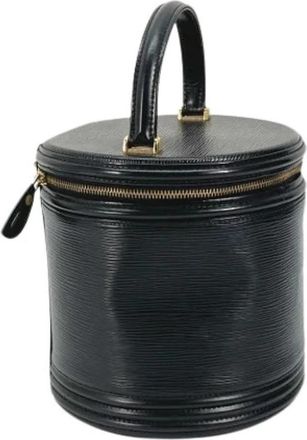 Louis Vuitton Pre-owned Vanity Bag - Dames - Vintage Handtas - Zwart - ONE Size - Leer - Vintage
