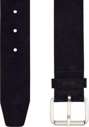 HUGO BOSS Mens Belt Blue Leather