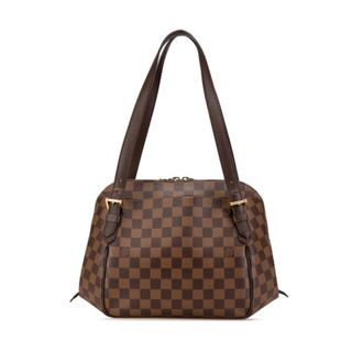 Louis Vuitton Brown Pvc Leather Handbag Tote Bag (Pre-Owned)