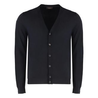 Slowear Cardigans, male, Blue, Size: 2XL Cardigan