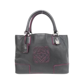 Loewe Pre-owned Amazona Handtas - Dames - Vintage Handtas - Zwart - ONE Size - Leer - Vintage