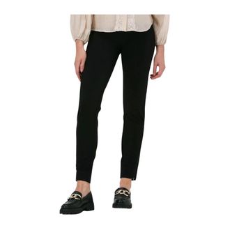 Co'Couture Ulrica Zip Broek - Dames - Slim Fit Broeken - Zwart - S - Broeken