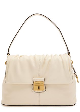 Marc Jacobs The Messenger Leather Shoulder bag - Cream - One Size