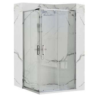 Rea Mampara De Ducha Rea Punto Chrome 80x100