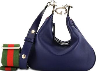 Gucci Attache Shoulder Bag Leather Small crossbody bag - Blauw