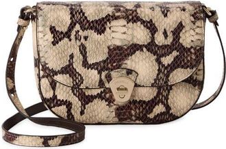 Brahmin Portia Embossed Leather Crossbody Bag in Feline at Nordstrom