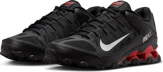 Nike Reax 8 Trainer Mens Cross Training Shoes Black/Metallic Silver/University Red : 11.5 D - Medium, Faux Leather