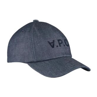 A.P.C. Casquette Eden Vpc - Heren - Petten - Blauw - 54 CM - Katoen - Accessoires