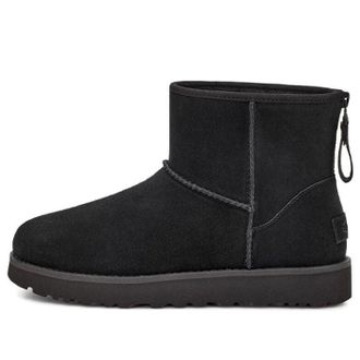 UGG (WMNS) UGG Classic Mini Logo Zip Black 1122671-BLK