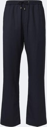 God's True Cashmere Pantalones anchos Navy Soul de cachemir