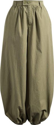 Topshop Ripstop Cotton Balloon Pants in Khaki at Nordstrom, Size 10 Us