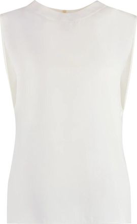 Saint Laurent Zijden Top - Dames - Blouses - Wit - S - Overhemden
