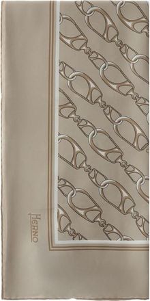 Herno Foulard 90 - Dames - Zijden sjaals - Beige - ONE Size - Accessoires