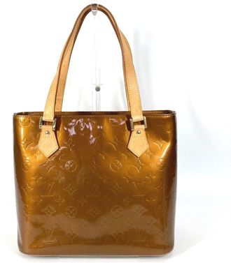 Louis Vuitton Bronze Brown Monogram Vernis Canvas Shoulder Bag Tote Bag (Pre-Owned)